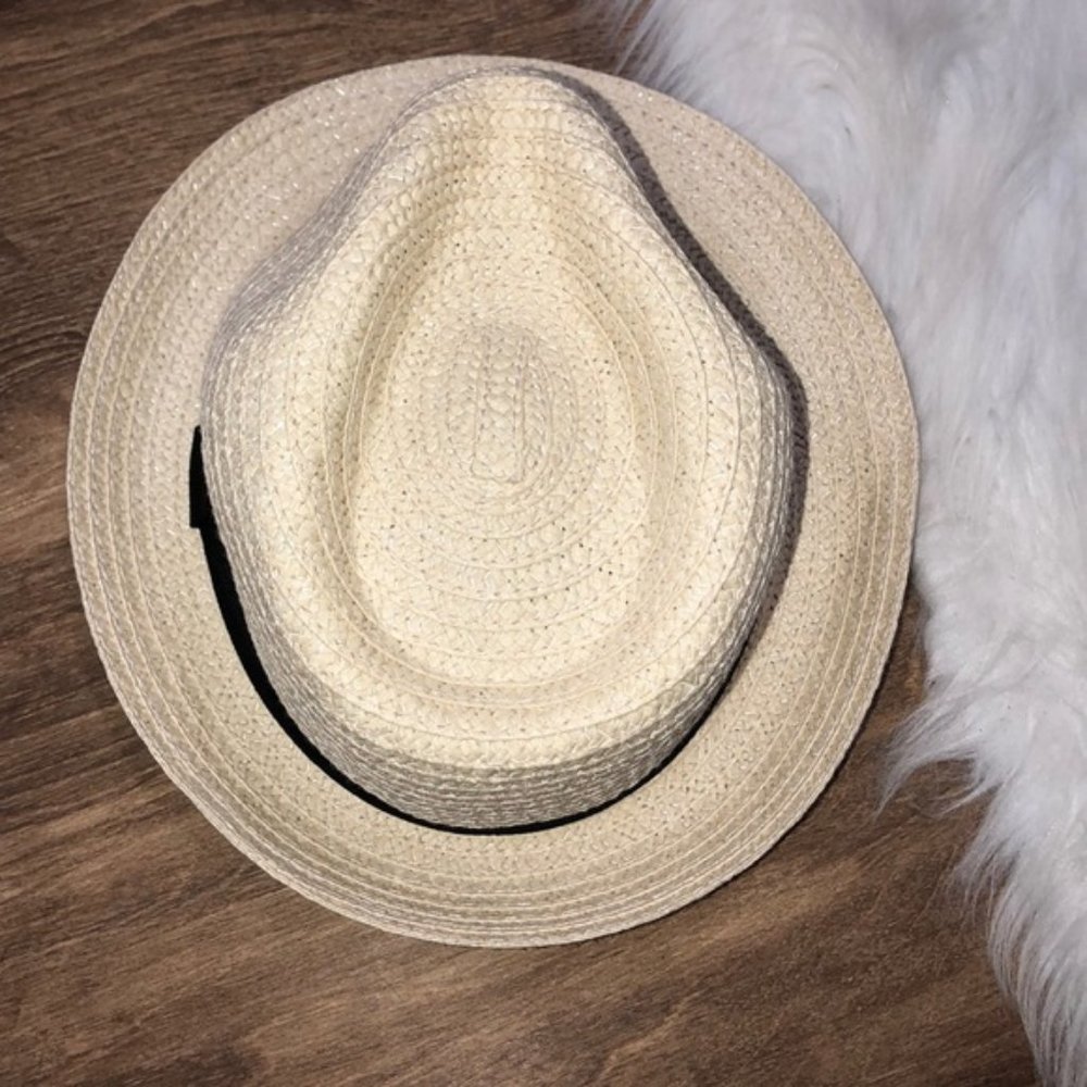 Straw Fedora hat - Picture 5 of 6